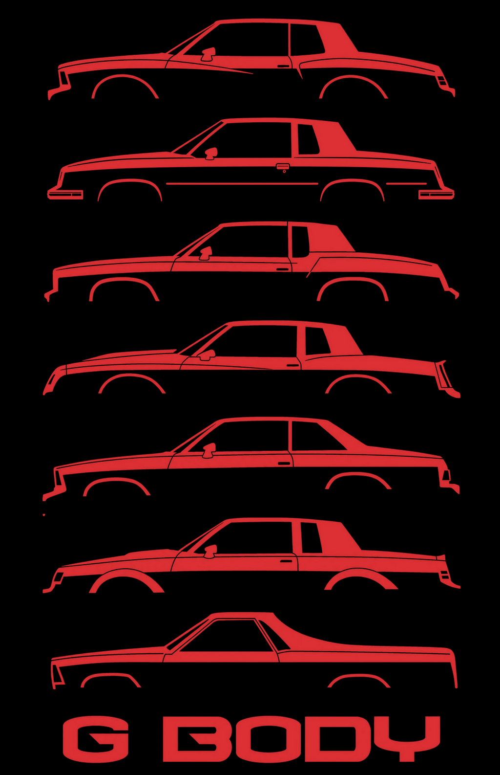 1978-1988 Gbody Silhouette Tshirt