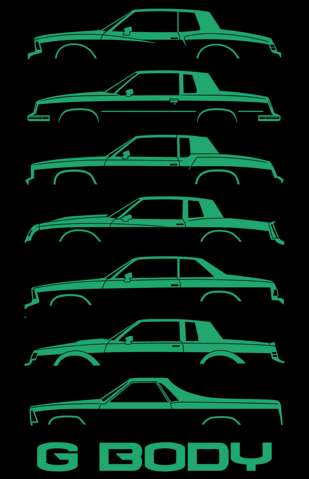 1978-1988 Gbody Silhouette Tshirt