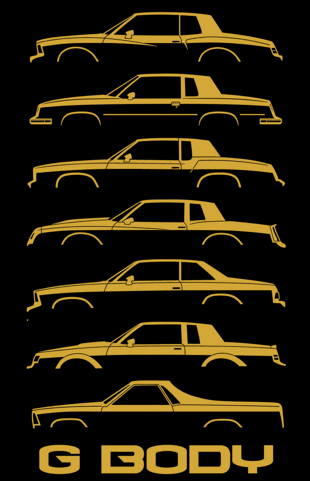 1978-1988 Gbody Silhouette Tshirt