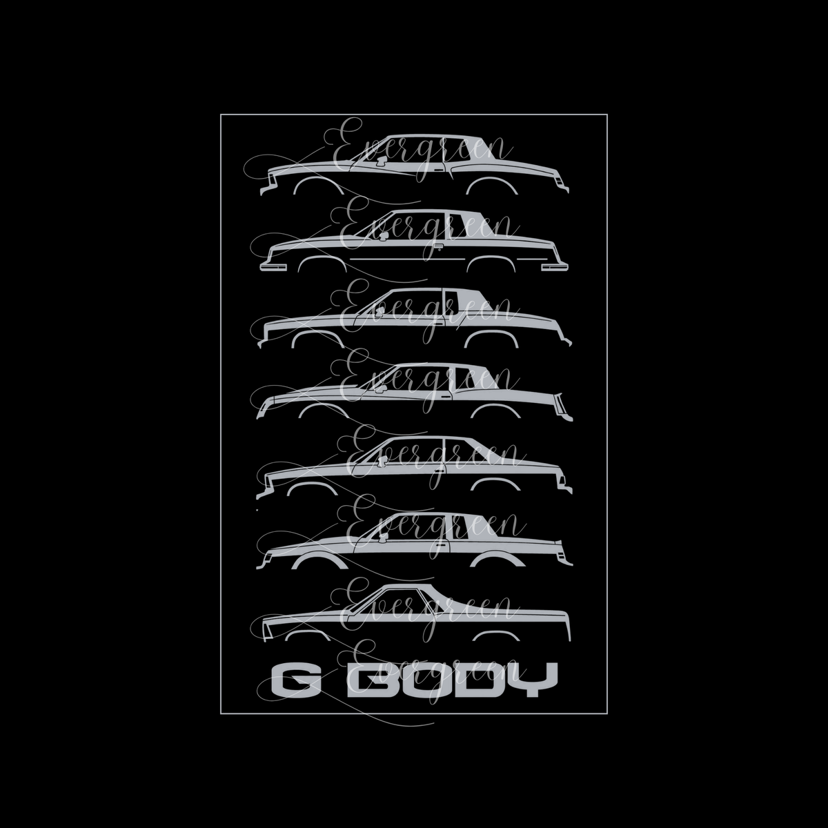 1978-1988 Gbody Silhouette Tshirt