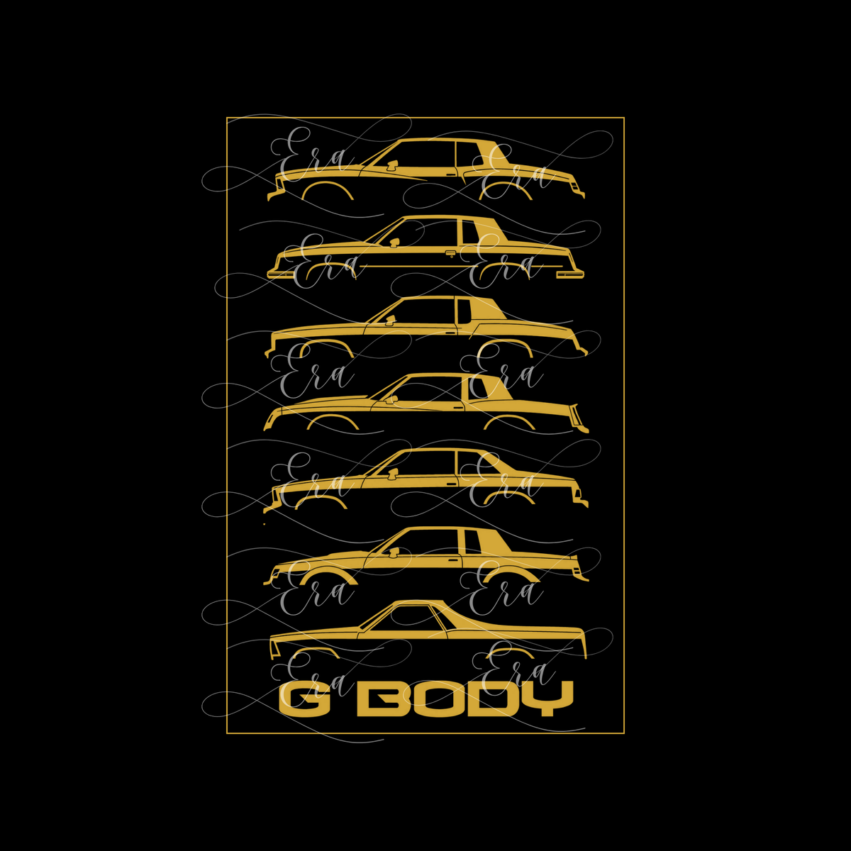 1978-1988 Gbody Silhouette Tshirt